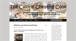 Desktop Screenshot of caloriecheatingcook.com