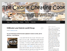 Tablet Screenshot of caloriecheatingcook.com